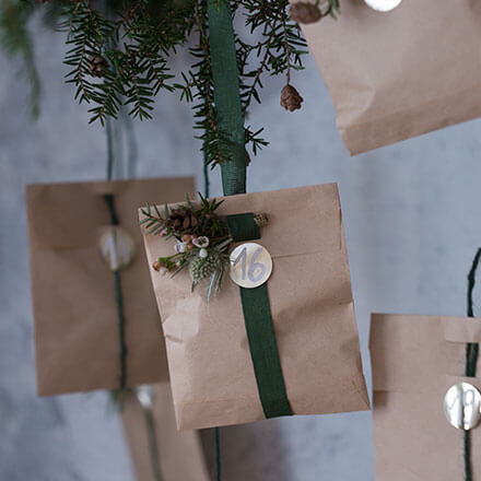 Adventskalender Step8 Blog Nahaufnahme von einem fertigen Adventskalendertürchen.
