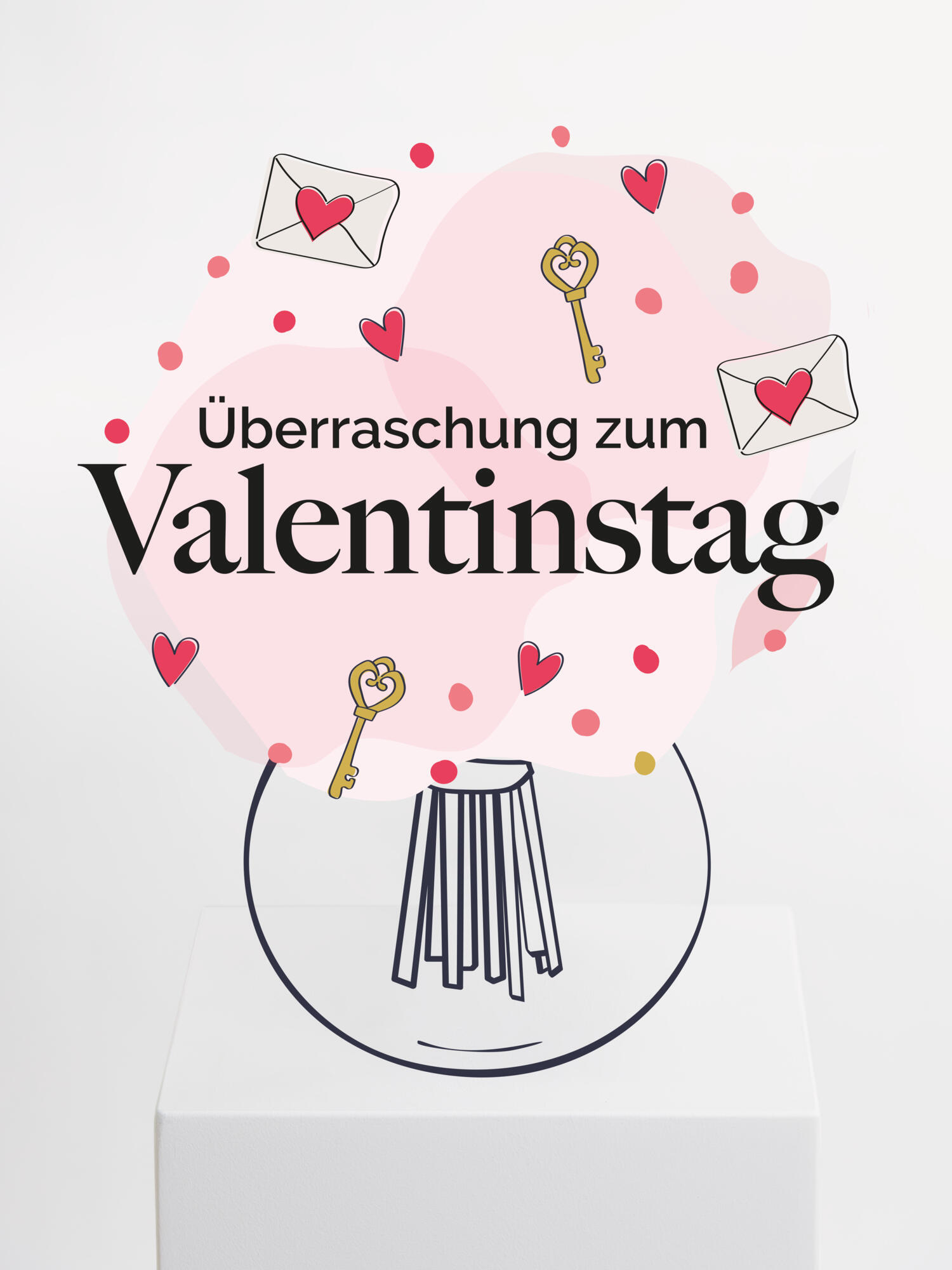 Überraschungsstrauß zum Valentinstag Überraschungsstrauß zum Valentinstag