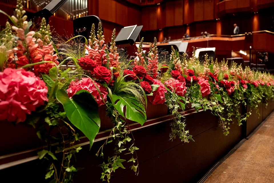 Blumen beim Concerti Publikum des Jahres 2021