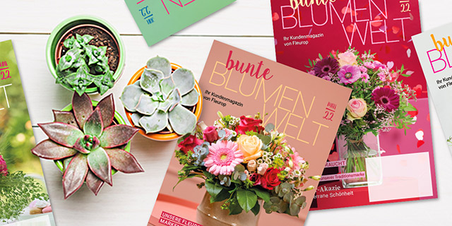 Fleurop-Kundenmagazin: Bunte Blumenwelt