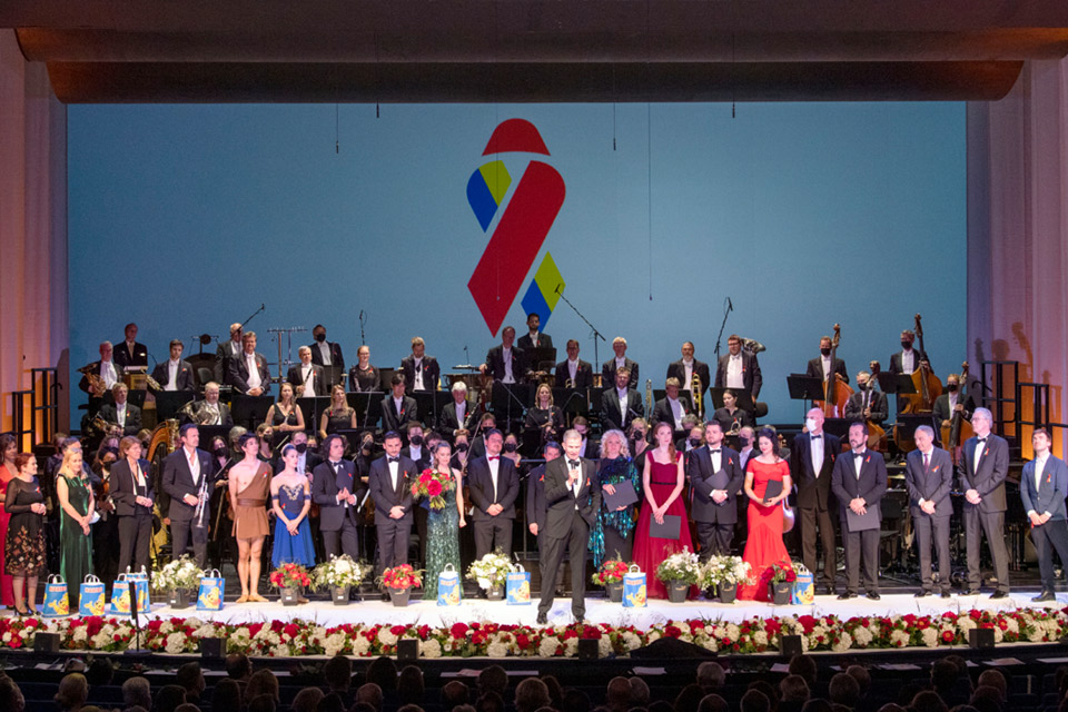 Operngala Bonn Deutsche Aids Stiftung Bühne bei der Operngala in Bonn