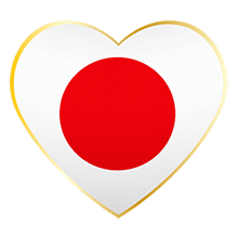 Valentinstags Bräuche: Japan Herzflagge Japan