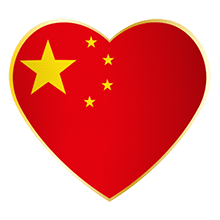 Herzflagge China