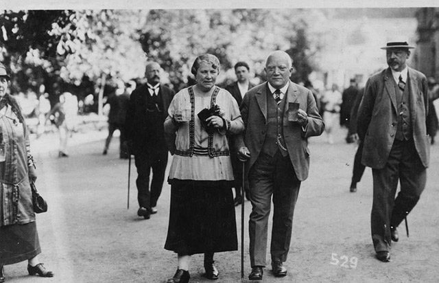 Fleurop Max Huebner mit Frau Gründer Max Huebner mit Frau